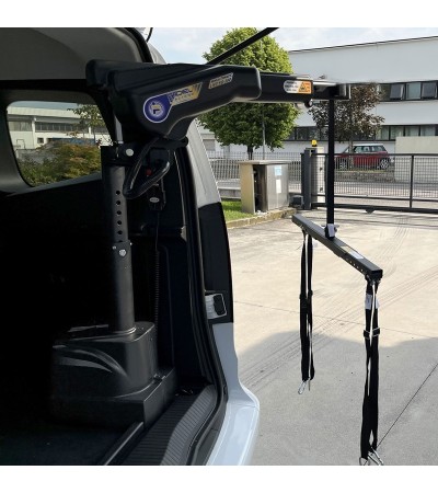 Grúa telescópica de elevación y  giro eléctrico SG-180